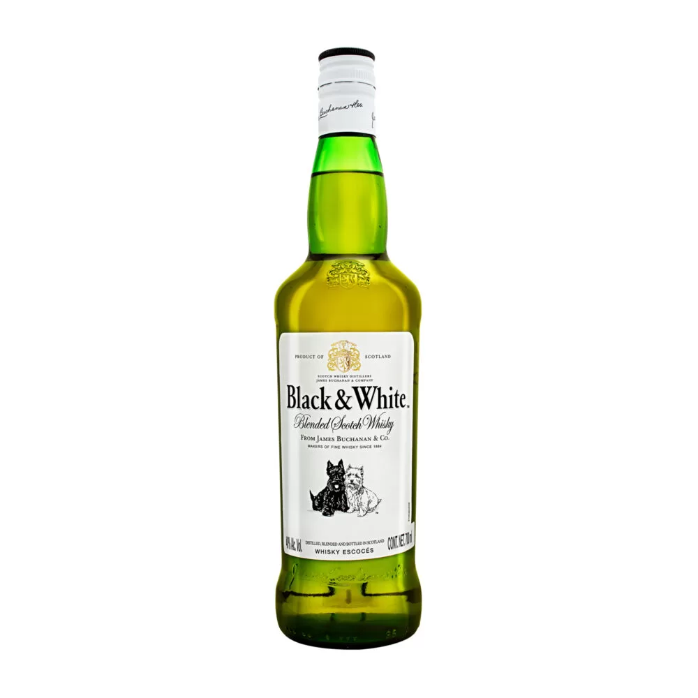 Whisky Black And White 700 ml.