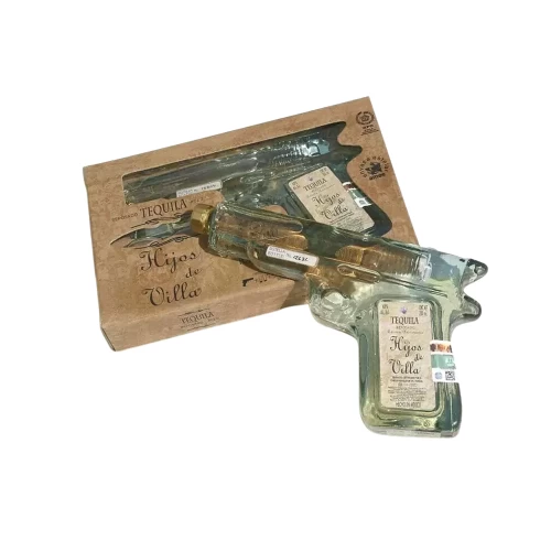 Tequila Pistola Hijos De Villa Escuadra 200 ml.