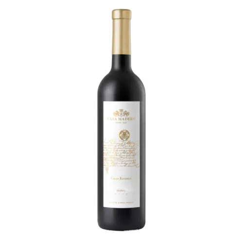 VINO TINTO CASA MADERO GRAN RESERVA MALBEC 750 ml.