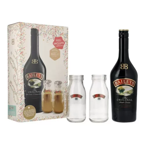 CREMA BAILEYS DE WHISKY 700 ml. + 2 VASOS BABY