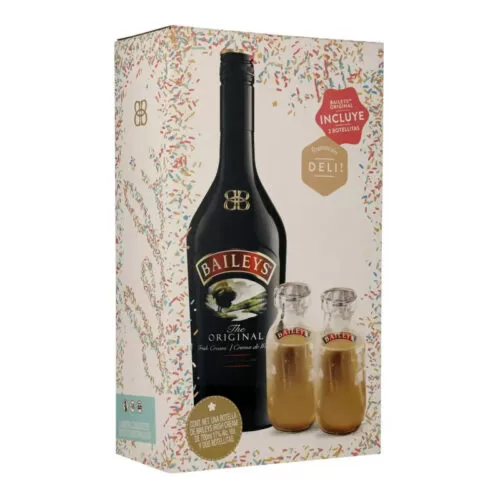 CREMA BAILEYS DE WHISKY 700 ml. + 2 VASOS BABY