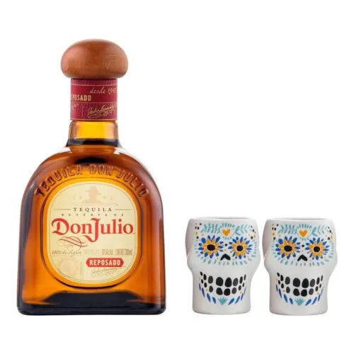 TEQUILA DON JULIO REPOSADO 700 ml. + 2 CABALLITOS