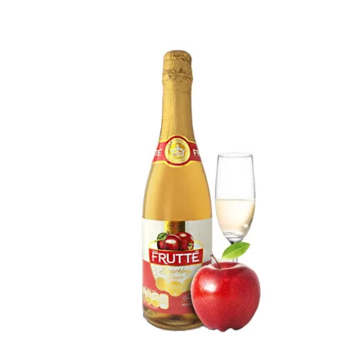 JUGO DE MANZANA FRUTTE GASIFICADO SIN ALCOHOL 700 ml.