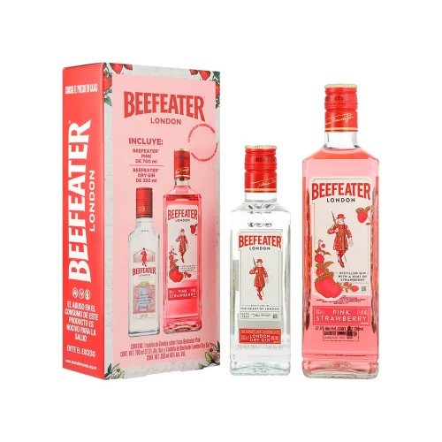 Ginebra Beefeater Pink 700 ml. + Beefeater 375 ml.