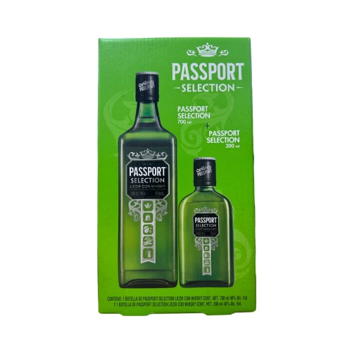 Whisky Passport 700 ml. + Passport 200 ml.