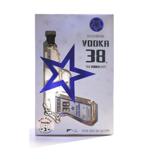 VODKA 38 EDICION PISTOLA 200 ml.