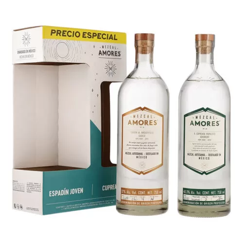 MEZCAL AMORES ESPADIN JOVEN 750 ml. + CUPREATA 750 ml.