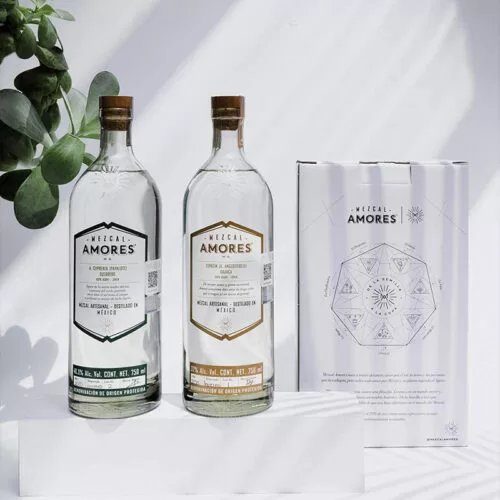MEZCAL AMORES ESPADIN JOVEN 750 ml. + CUPREATA 750 ml.