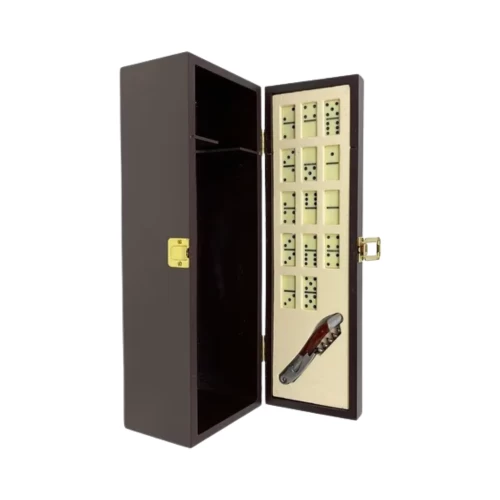 Estuche de Madera para Vino + Domino