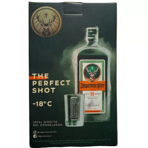 Licor Jagermeister De Hierbas 700 ml. + 2 Shots