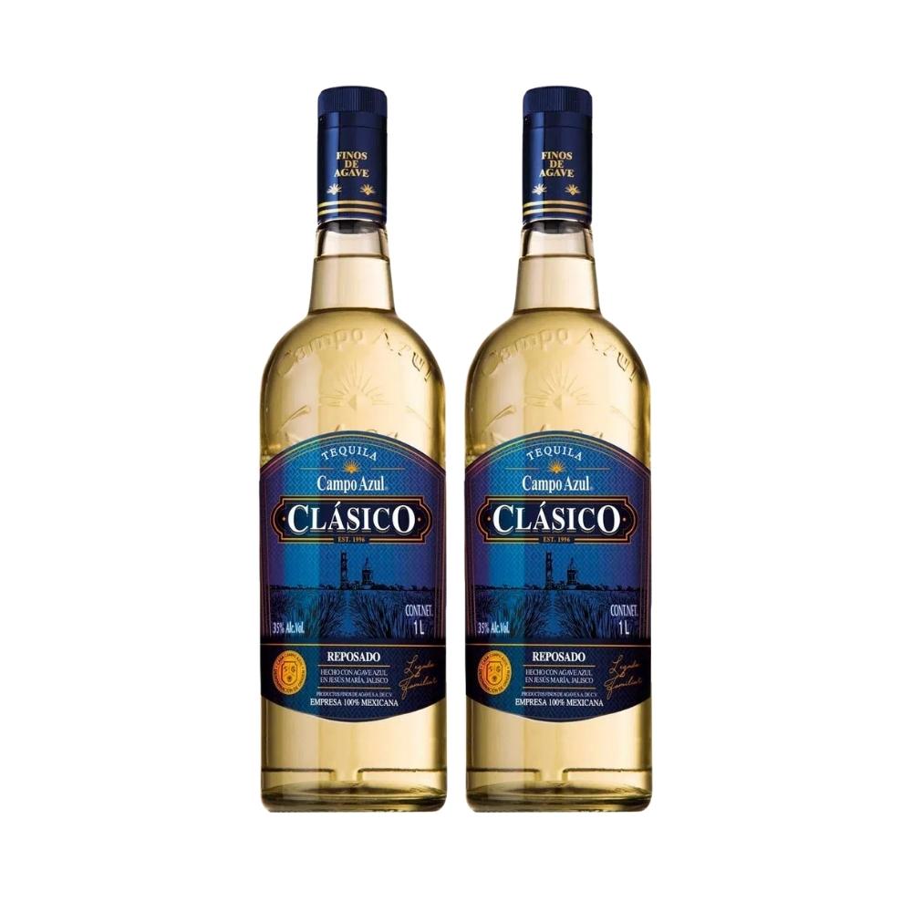 Tequila Campo Azul Clasico Reposado 2x1 750 ml.