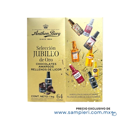 Chocolates Anthon Berg Amargos Rellenos De Licor 64 Piezas