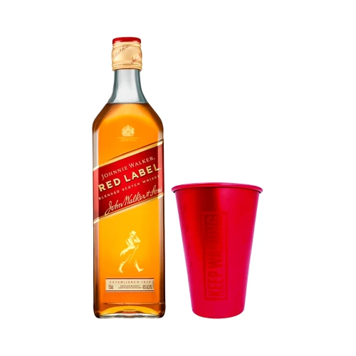 Whisky Johnnie Walker Red Label 700 ml. + Vaso