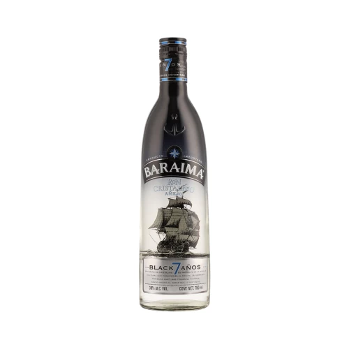 Ron Baraima Black Añejo Cristalino 7 Años 750 ml.