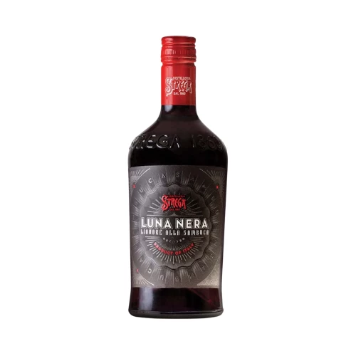 Licor Sambuca Luna Nera Strega 750 ml.